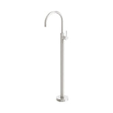 Phoenix Vivid Slimline Oval Floor Mounted Bath Mixer Filler Brushed Nickel